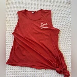 Junk Food Disney “Good Times” Tank Top Women’s XL Red Graphic Tee